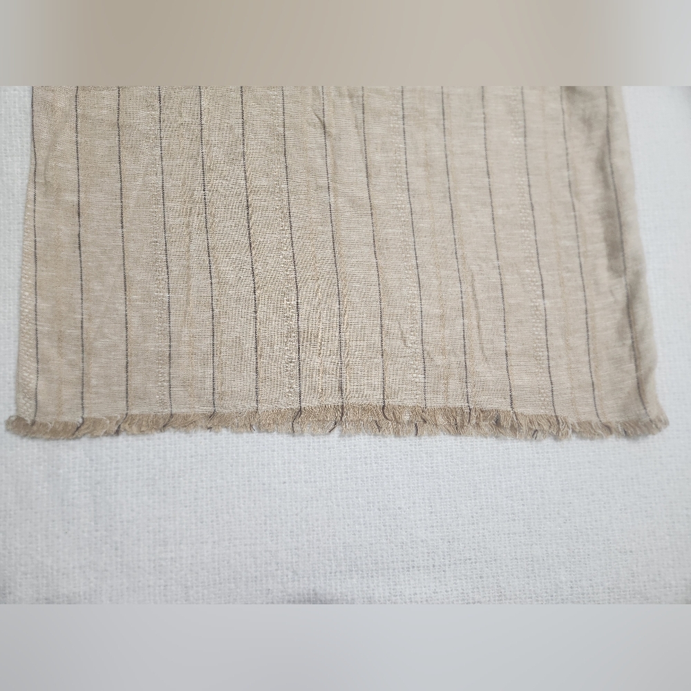 ANTHROPOLOGIE DREW TEAGAN LINEN BURLAP RAW HEM TANK TOP Size MED. - Picture 6 of 8
